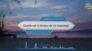 Quelle est la teneur de ce message