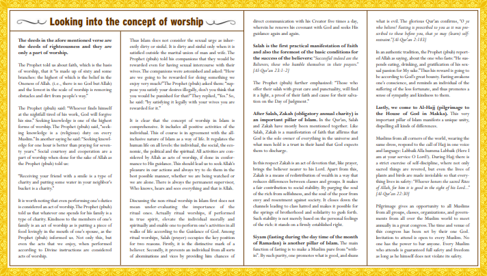 Concept of Worship in Islam (2-2)