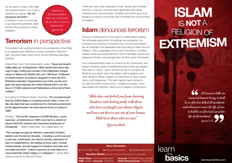 Islam Is Not a Religion of Extremism (1-2)